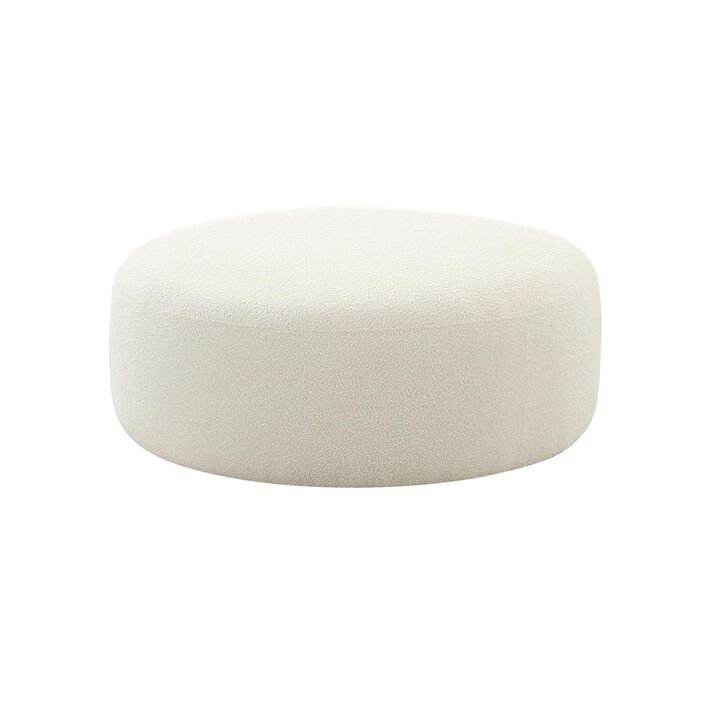 Casafoyer Broohah Cream Boucle Ottoman