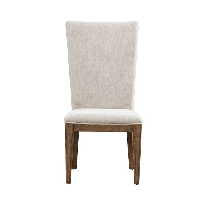 Liberty Furniture Carolina Park Upholstered Side Chair for Dining Room - Set of 2  - Amber Brown