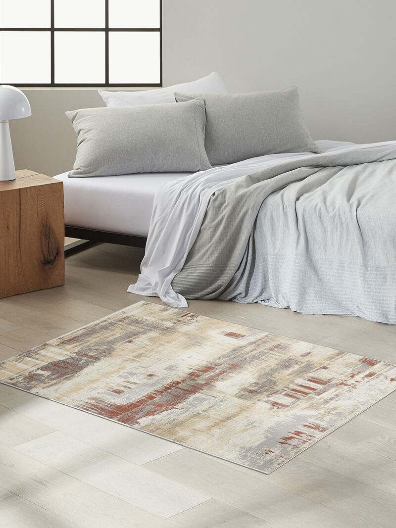 CK005 Enchanting ECH02 Gray/Rust 3'2" x 5' Rug