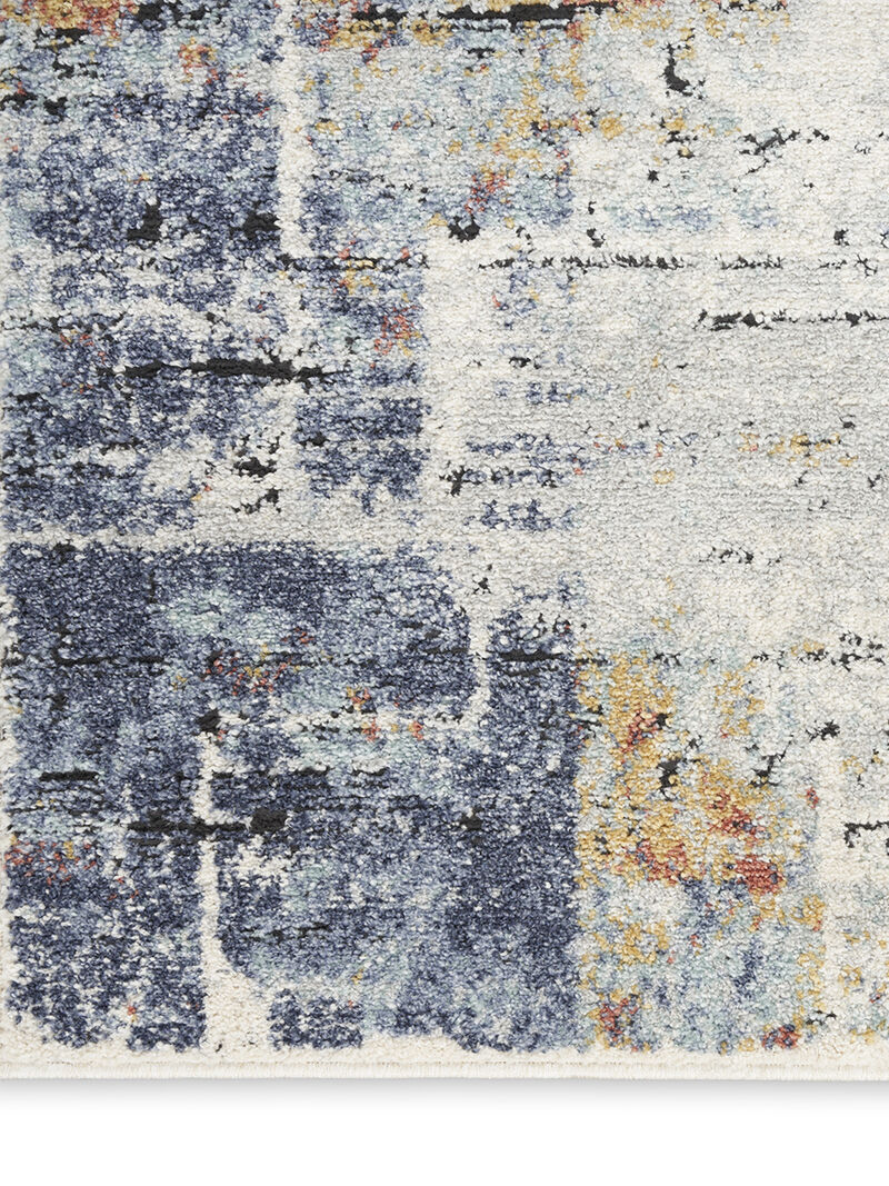 Motion MTT03 Turquoise/Multicolor 5'3" x 7' Rug