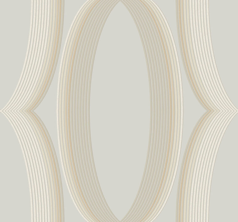 Progression Ogee Blonde Wallpaper