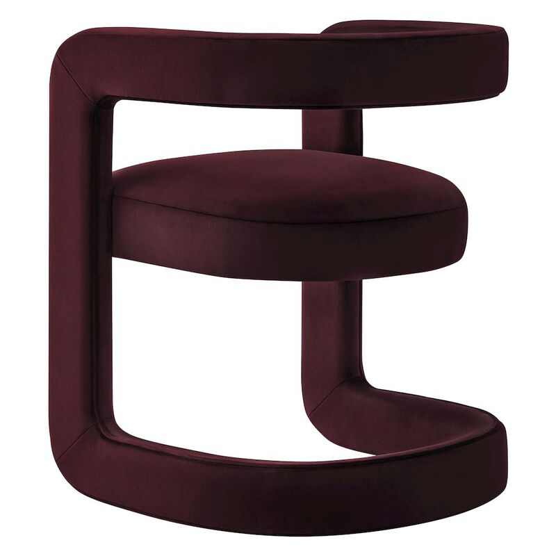 Winslow Barrel Performance Velvet Dining Chair image number 3