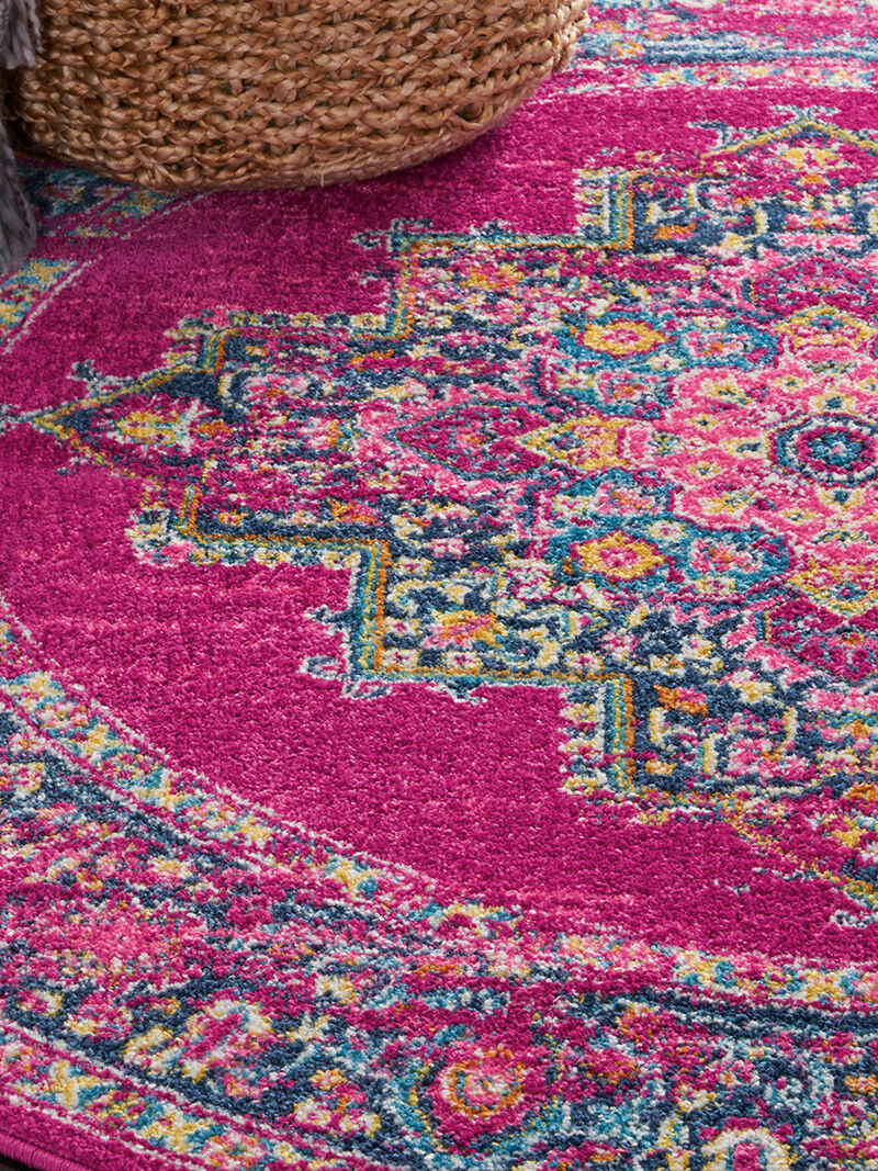 Passion PSN03 Fuchsia 5'3" x 7'3" Rug image number 8