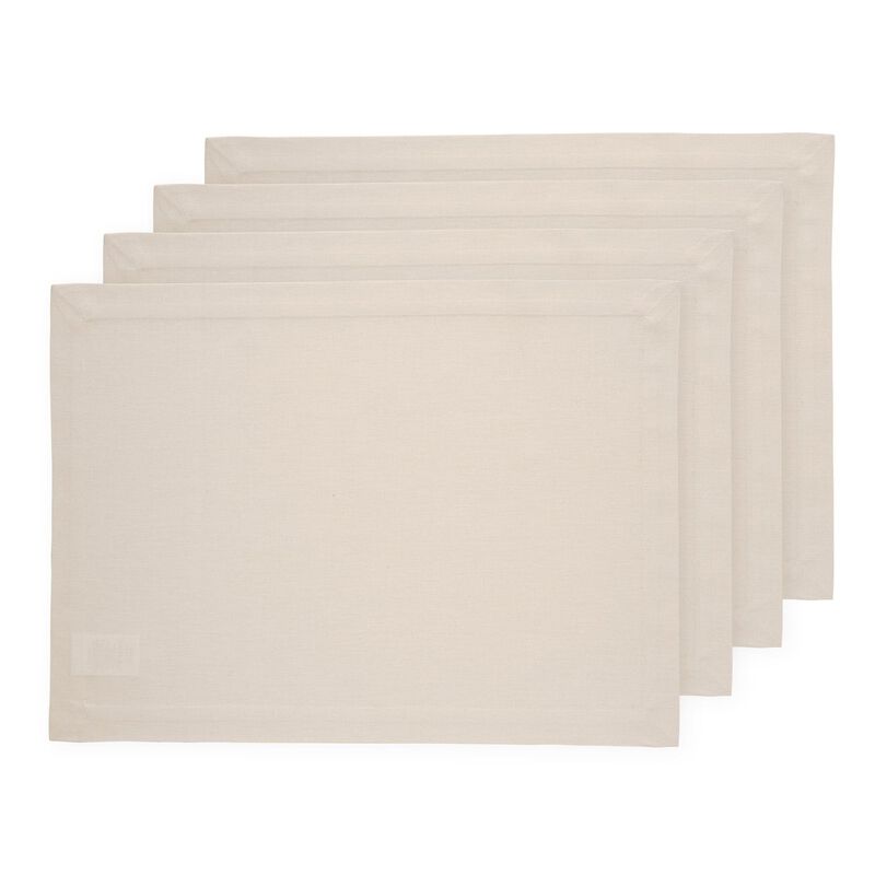Cotton Linen Placemats - Dru - Cotton Linen Plain (Set of 4) image number 0