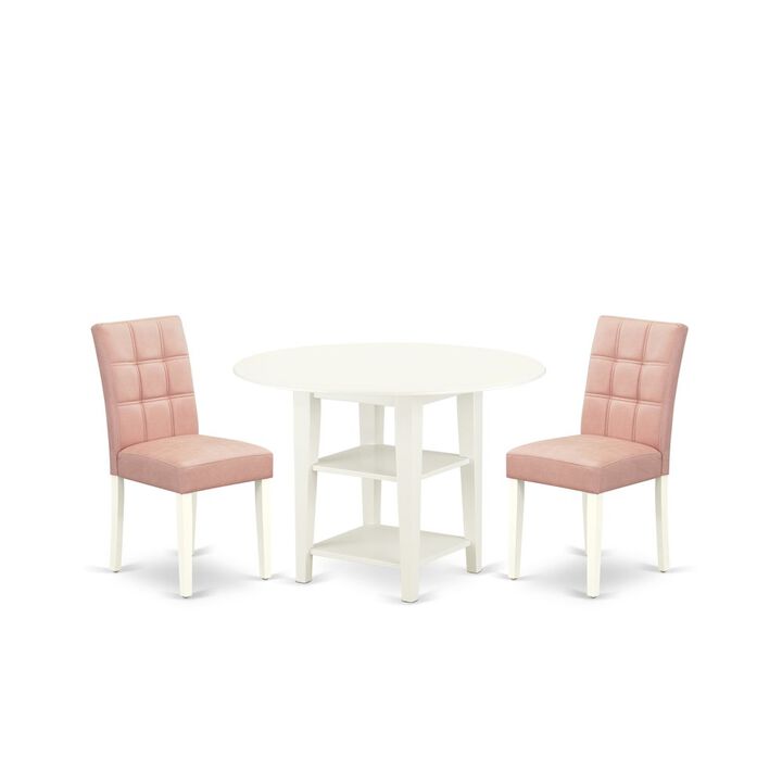 3 Piece Kitchen Table Set consists A Dinner Table