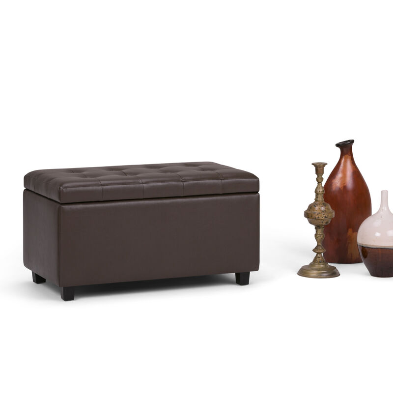 Simpli Home Cosmopolitan Storage Ottoman image number 1
