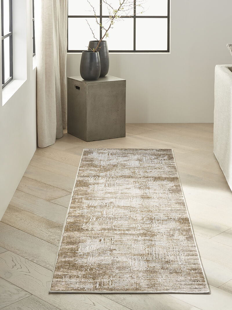 CK078 Summit SUM02 Mocha/Ivory 2'2" x 12' Rug