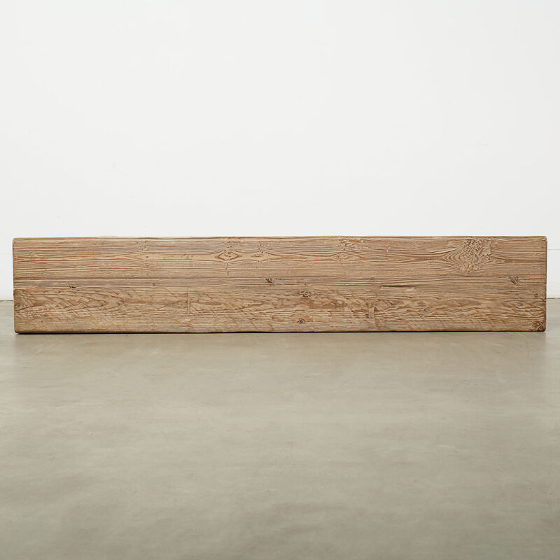 Pine Entryway Bench in Weathered Natural image number 7