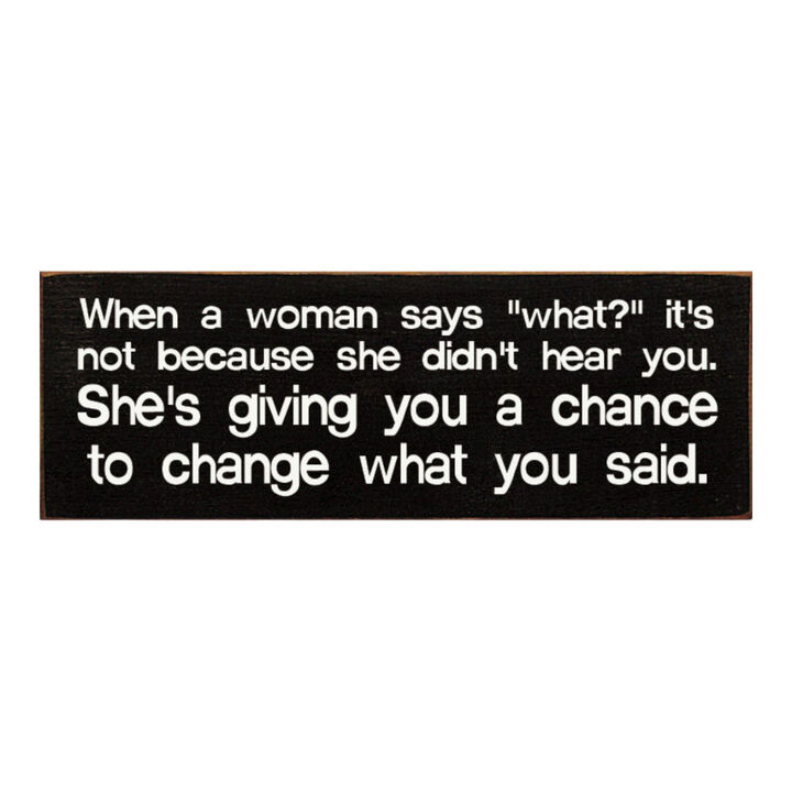 Funny Marriage Quote Wall Decor on Solid Knotty Pine Wood with Hanging Slot