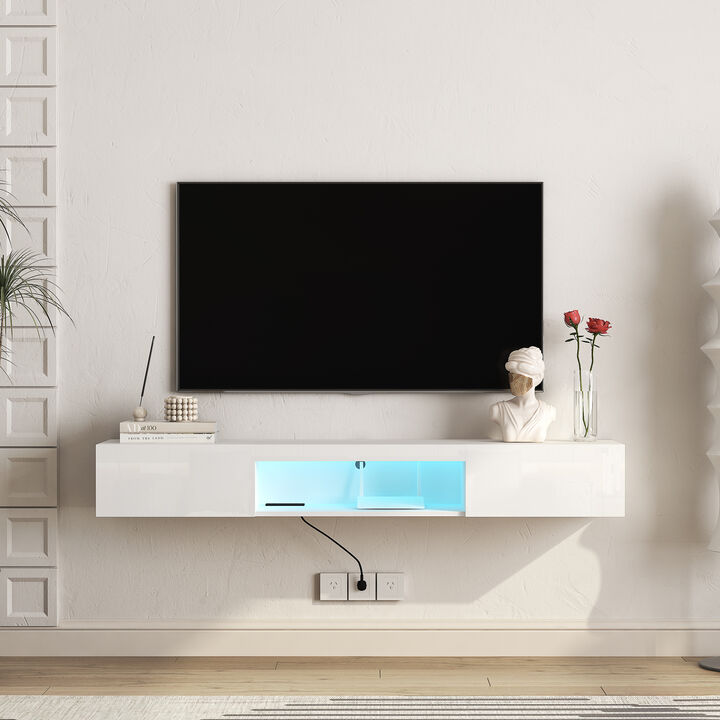 Hunru Floating TV Stand