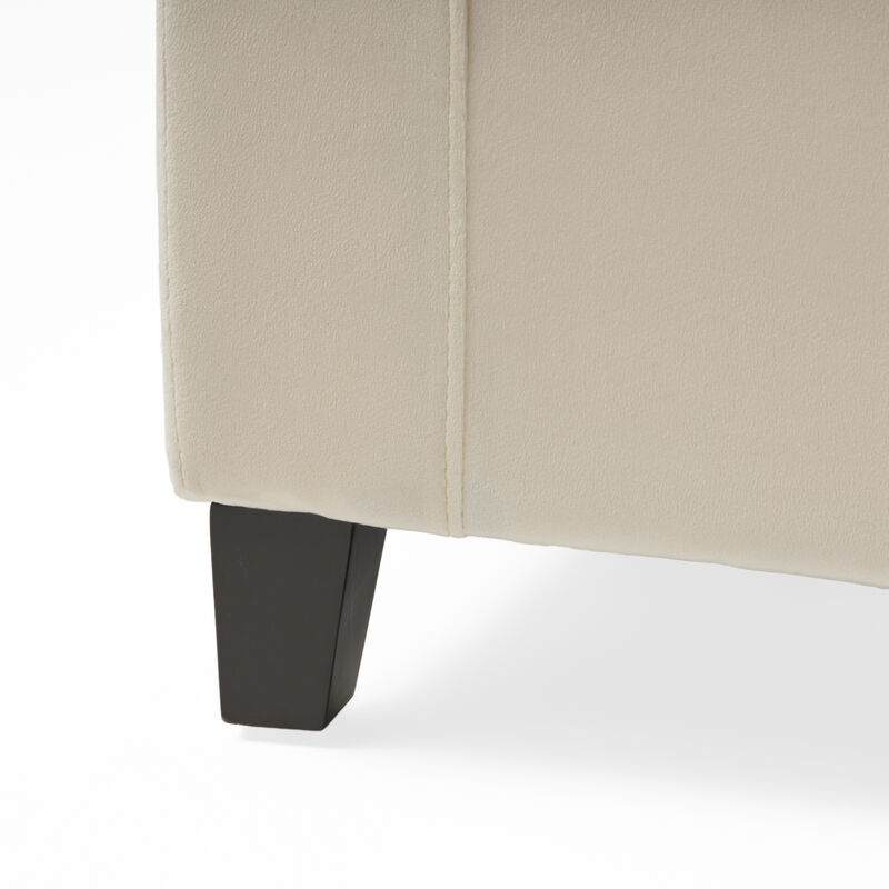 Merax Fabric Upholstered Storage Ottoman for Living Room, Bedroom image number 7
