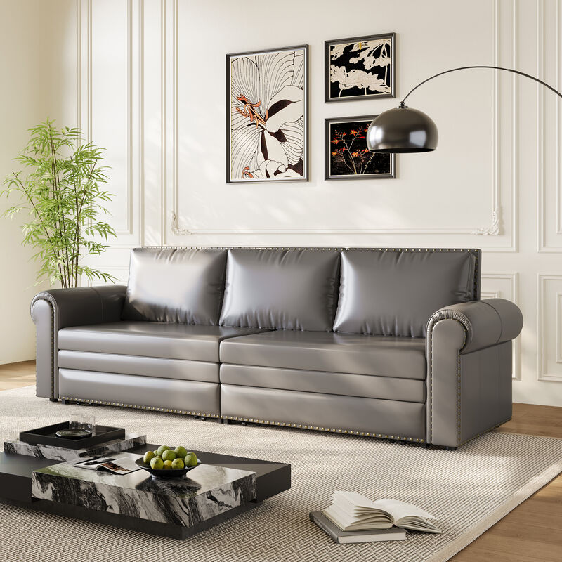 Merax Convertible King-Size Sleeper Sofa Bed