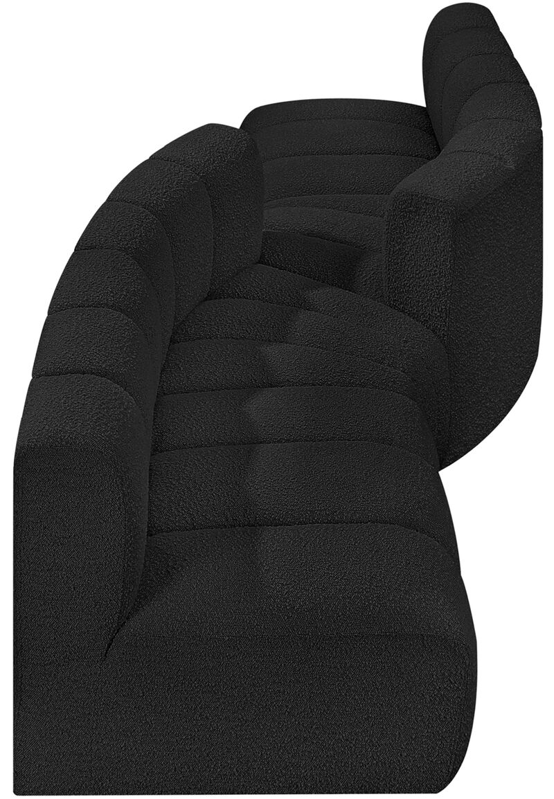 Meridian Furniture Arc Black Boucle Fabric Modular Sofa image number 3