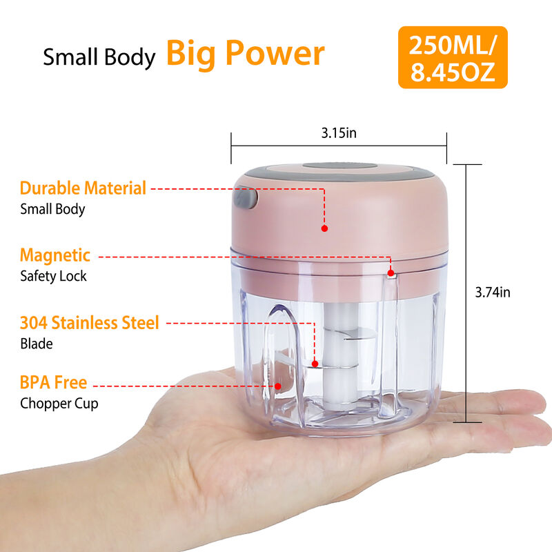 Mini Electric Garlic Chopper 8.45OZ