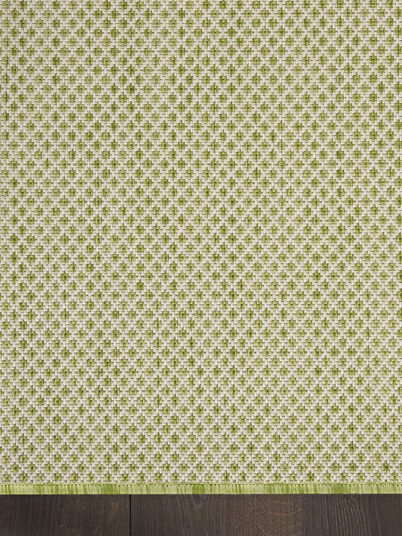 Courtyard COU01 Ivory/Green 6' x 9' Rug