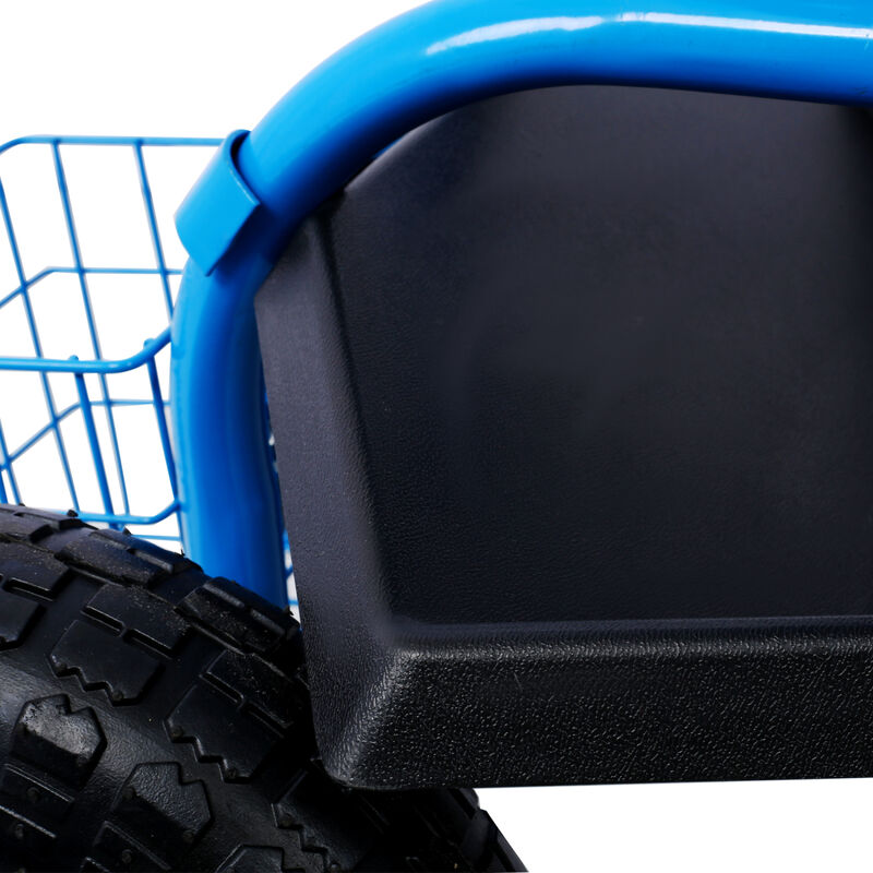 Streamdale Rolling Garden Cart with Seat, Wheels, and Tool Tray image number 1