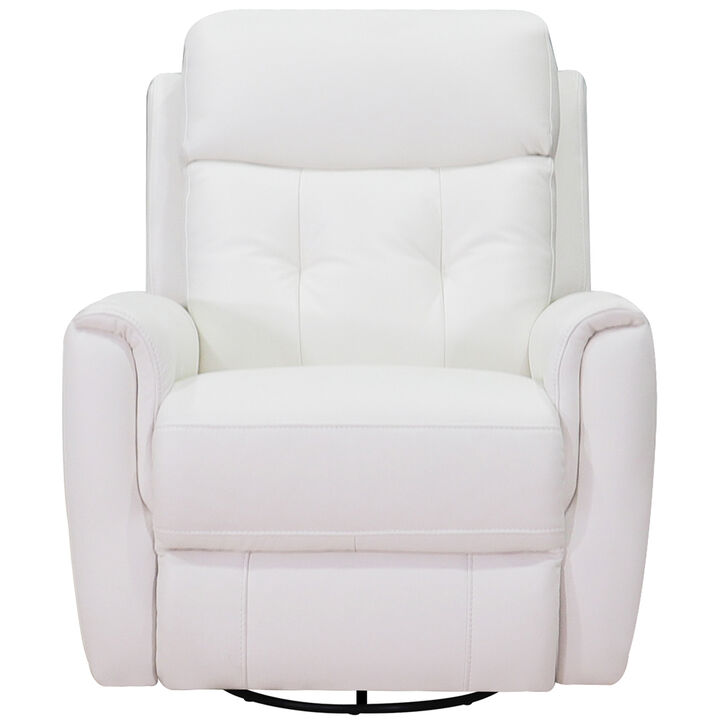 Torino Power Headrest Swivel Glider Leather Recliner