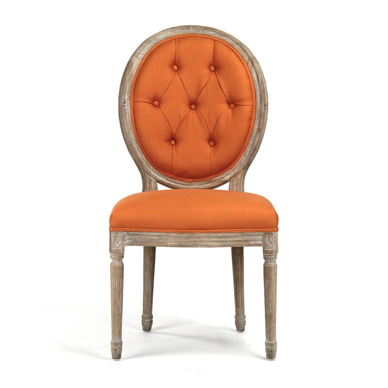Medallion Tufted Back Side Chair