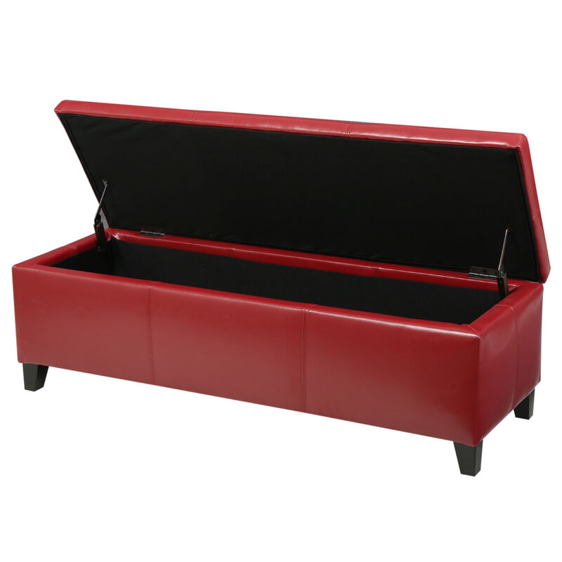 Merax Merax PU Leather Home Storage Ottoman image number 3