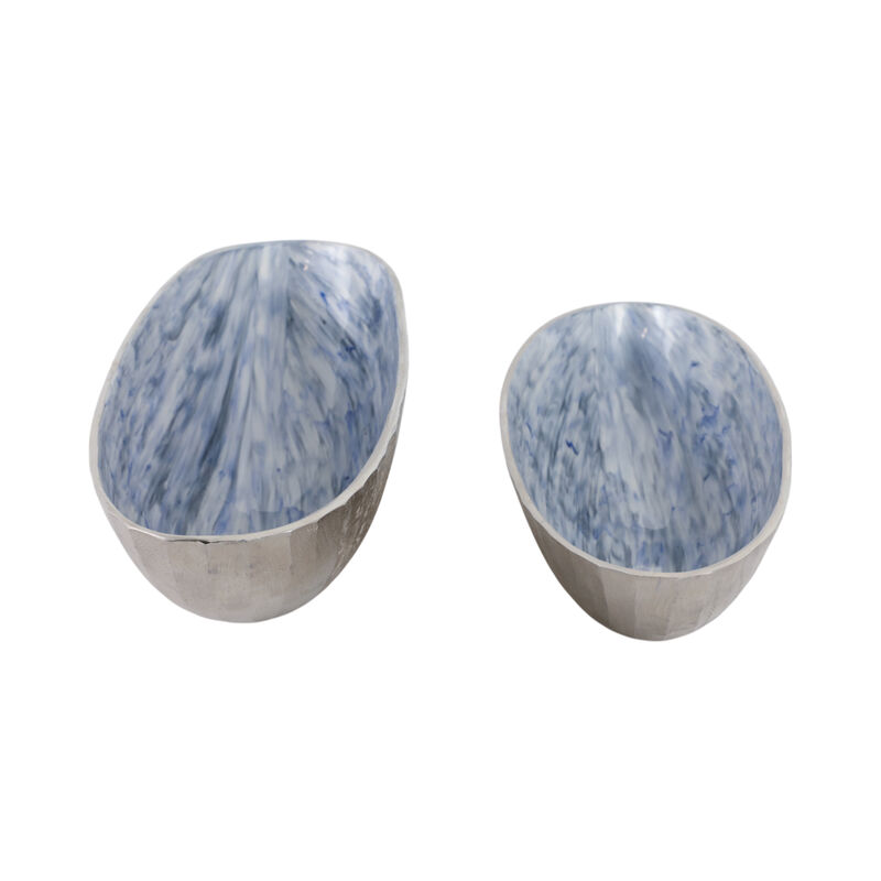 S/2 20/23" Oval Metal Bowl image number 2