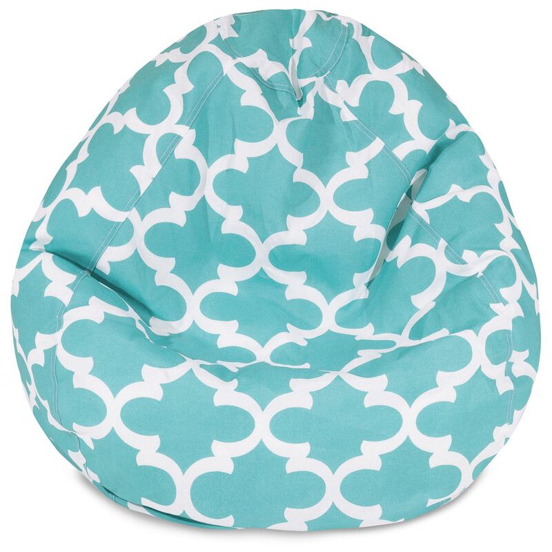 Majestic Home Goods Large Bean Bag Trellis Teal