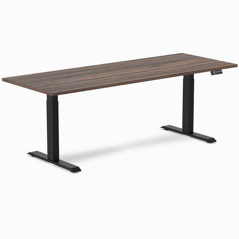 Desky Dual Laminate Sit Stand Desk image number 0