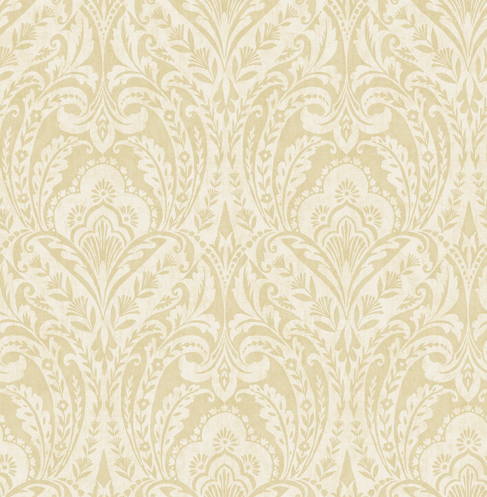 Berkshire Butter Damask Wallpaper (Set of 2)