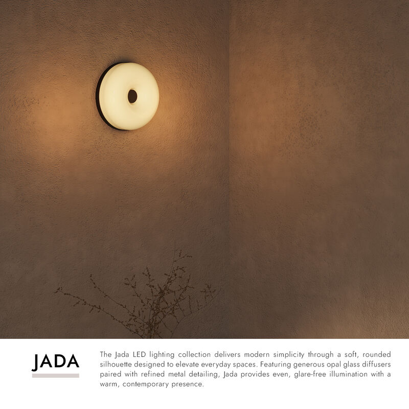 Jada 5-in Damp-Rated Dimmable LED Wall Sconce image number 7
