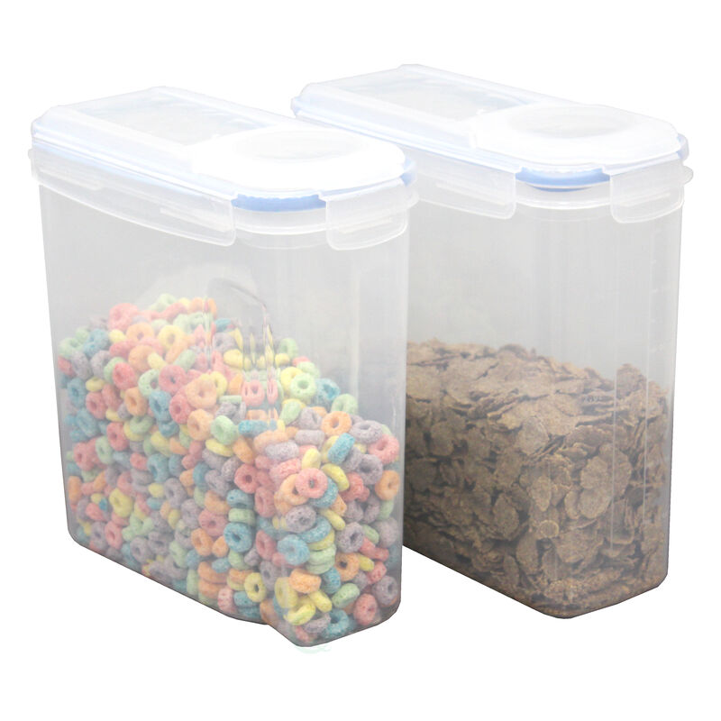 Small BPA-Free Plastic Food Containers with Airtight Spout Lid, Set of 2