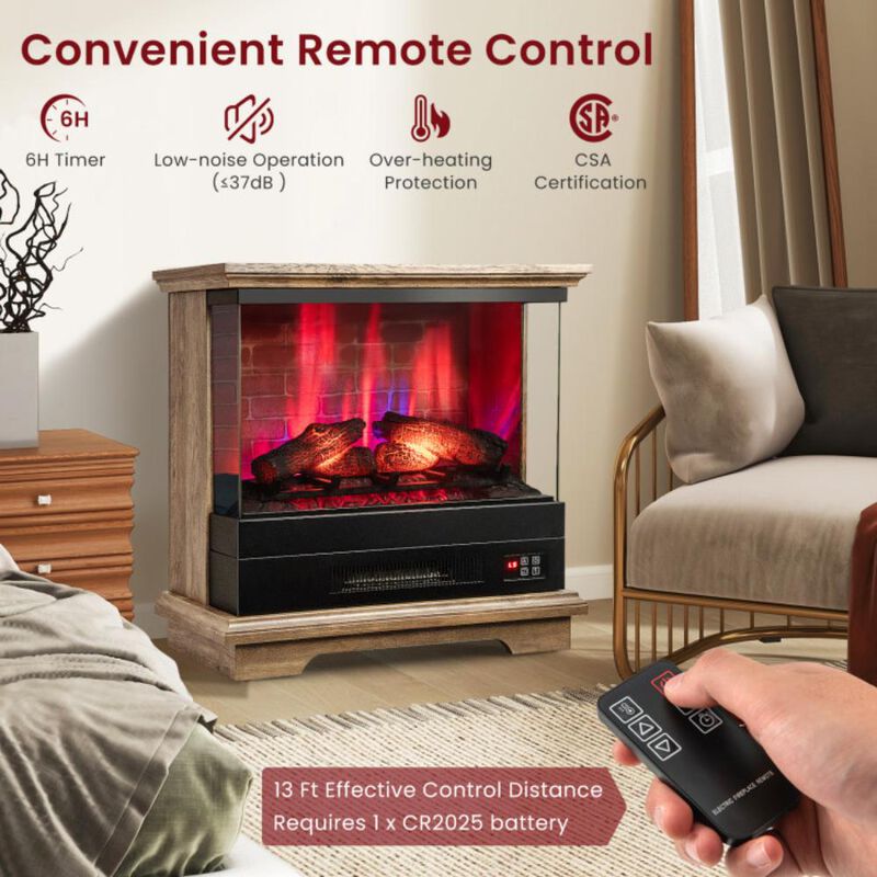 Hivvago Freestanding Fireplace with Remote Control