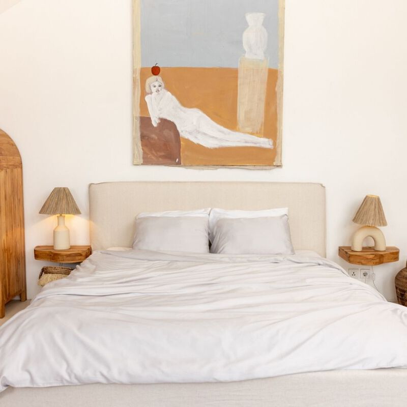 Organic Bamboo Sateen Duvet Cover Set image number 1