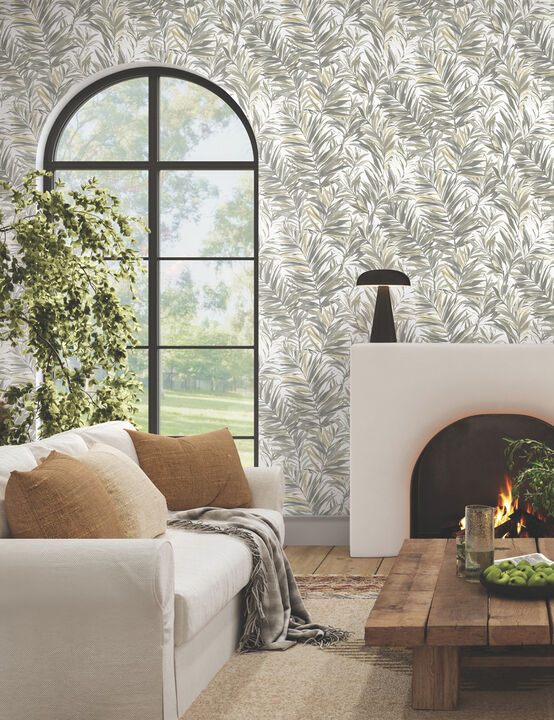 Swaying Palms Neutral Wallpaper (Set of 2)
