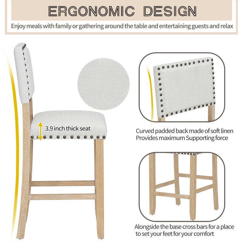 Merax 5-Piece Counter Height Dining Set