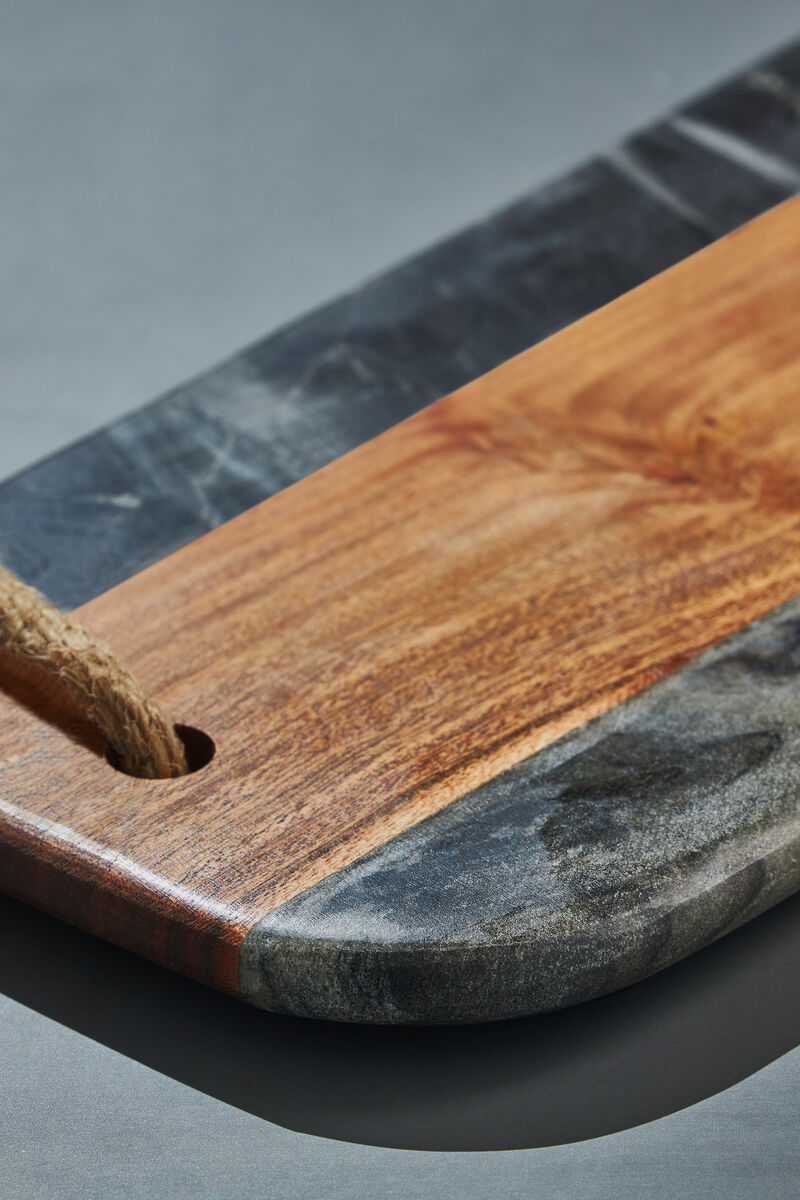 Sulguni Marble & Wood Cutting Board - Gray
