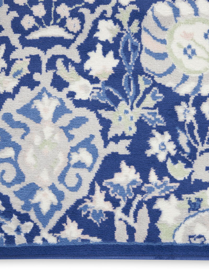 Whimsicle WHS10 Navy/Multicolor 8' x Round Rug image number 3