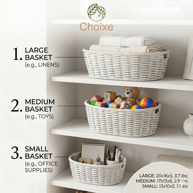 Multi-Purpose Nesting Basket 3-Piece Set image number 3