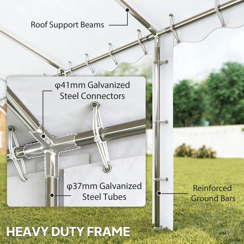 Hivvago 20x40 Event Canopy Tent with 12 Windows image number 3