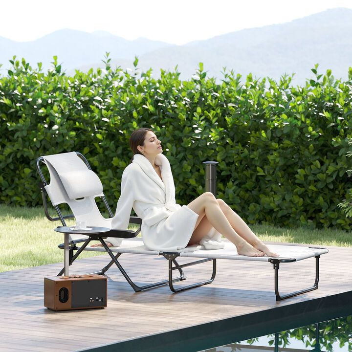 Hivvago Adjustable Reclining Patio Lounge Chair