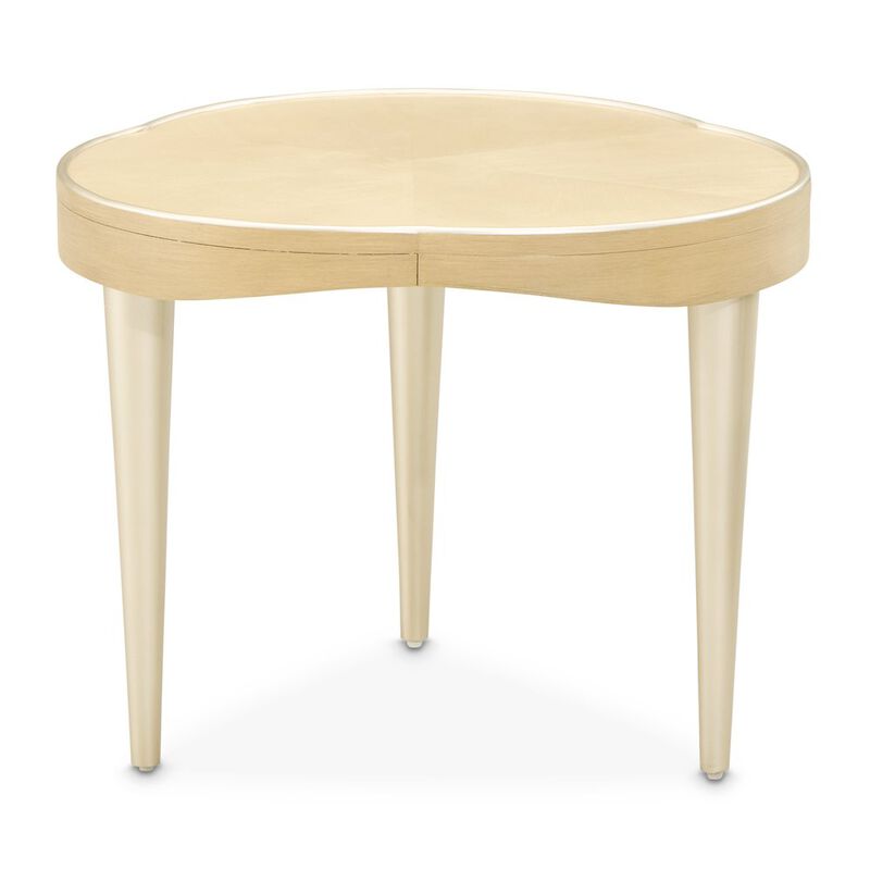 Michael Amini Camellia Field End Table - Caramel image number 3
