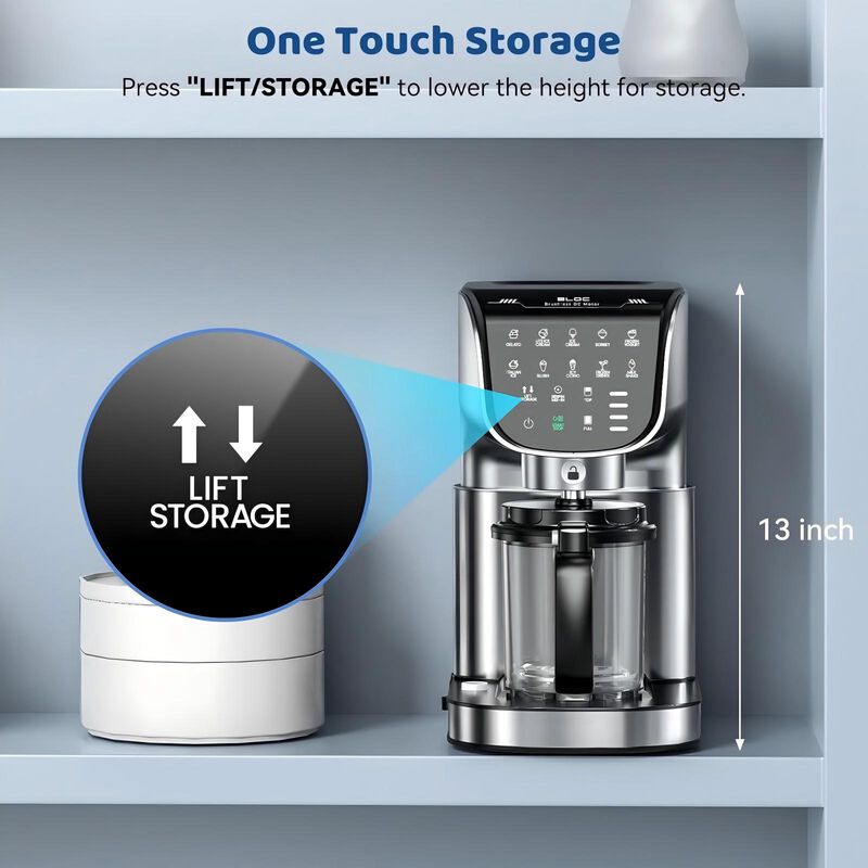 Ice Cream Maker, 12-in-1 Automatic Ice Cream Machine with Mix-in Function, 10 One-Touch Programs, One-Touch Storage, Dishwasher-Safe, 3 Pint Cups image number 5