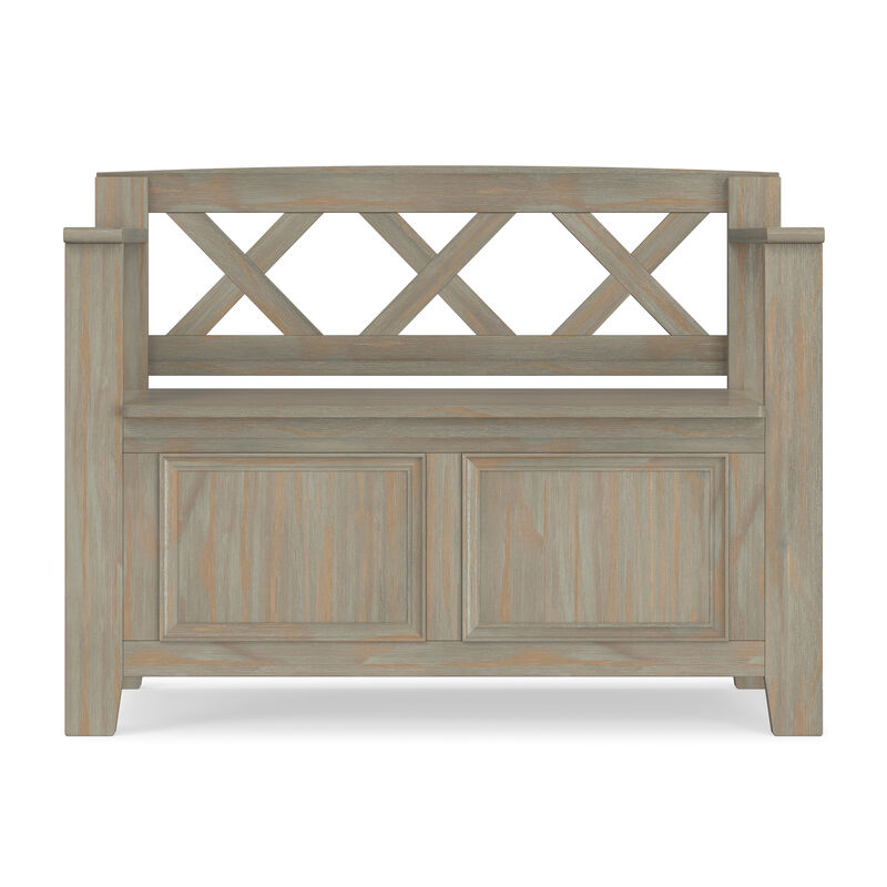 Simpli Home Amherst Small Entryway Storage Bench image number 2
