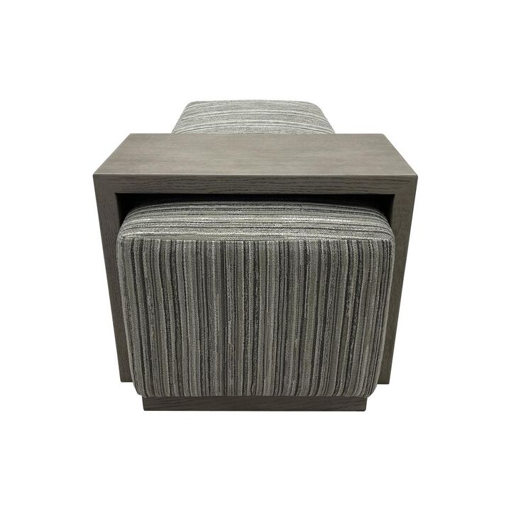 Chapel Hill Bench/Cocktail Ottoman With Table