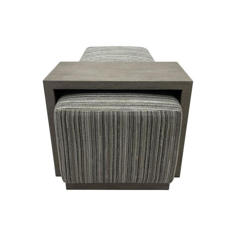 Chapel Hill Bench/Cocktail Ottoman With Table