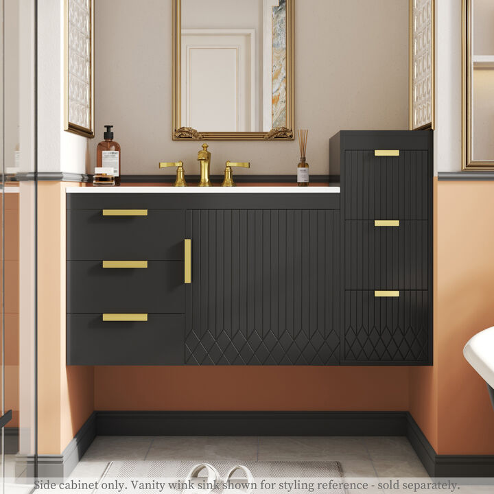 ELEMENT ACE Wall Mounted Floating Cabinet with Drawers for Modern Bathroom and Living Room Organization