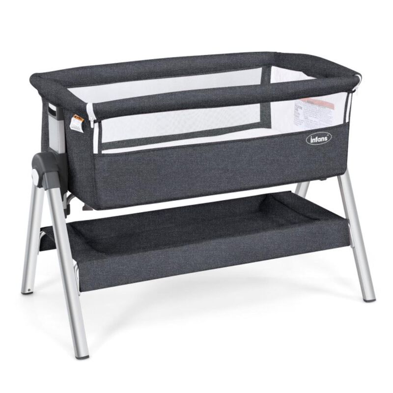 Hivvago Portable Baby Bedside Sleeper with Adjustable Heights and Angles