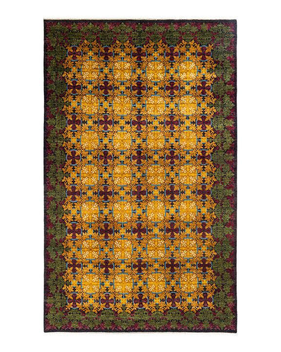 Suzani, One-of-a-Kind Hand-Knotted Area Rug  - Red, 9' 0" x 15' 2"