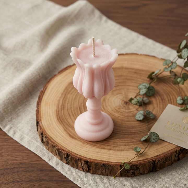 HomeRoots 5" Scented Dimensional Flower Candle