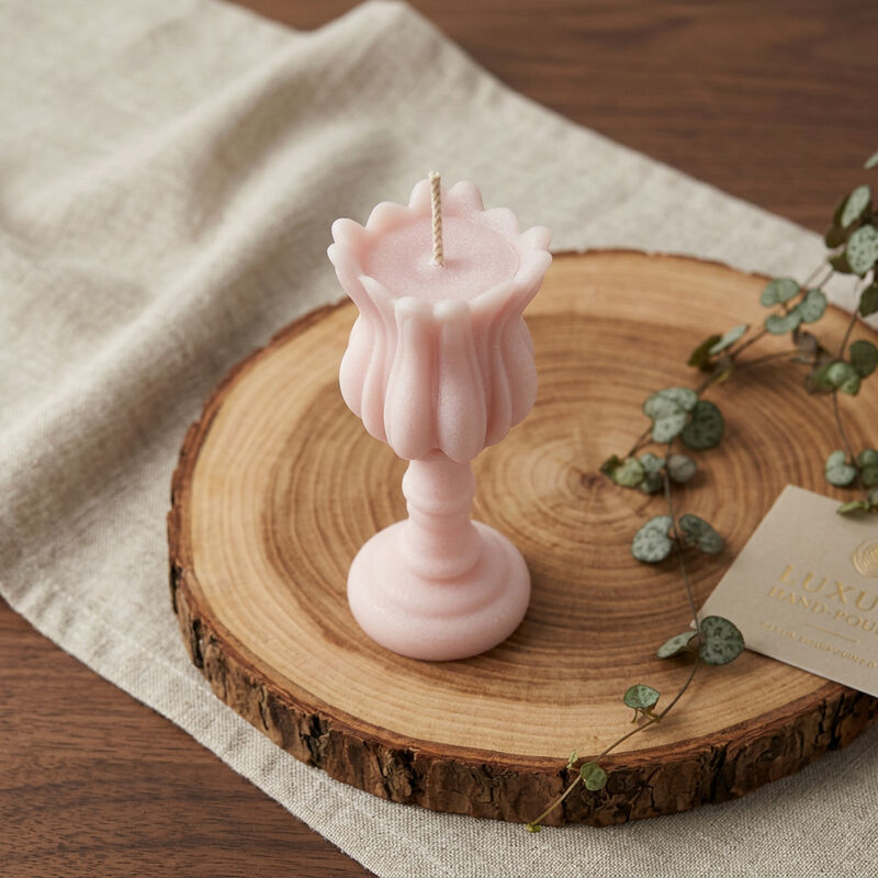 HomeRoots 5" Scented Dimensional Flower Candle image number 1