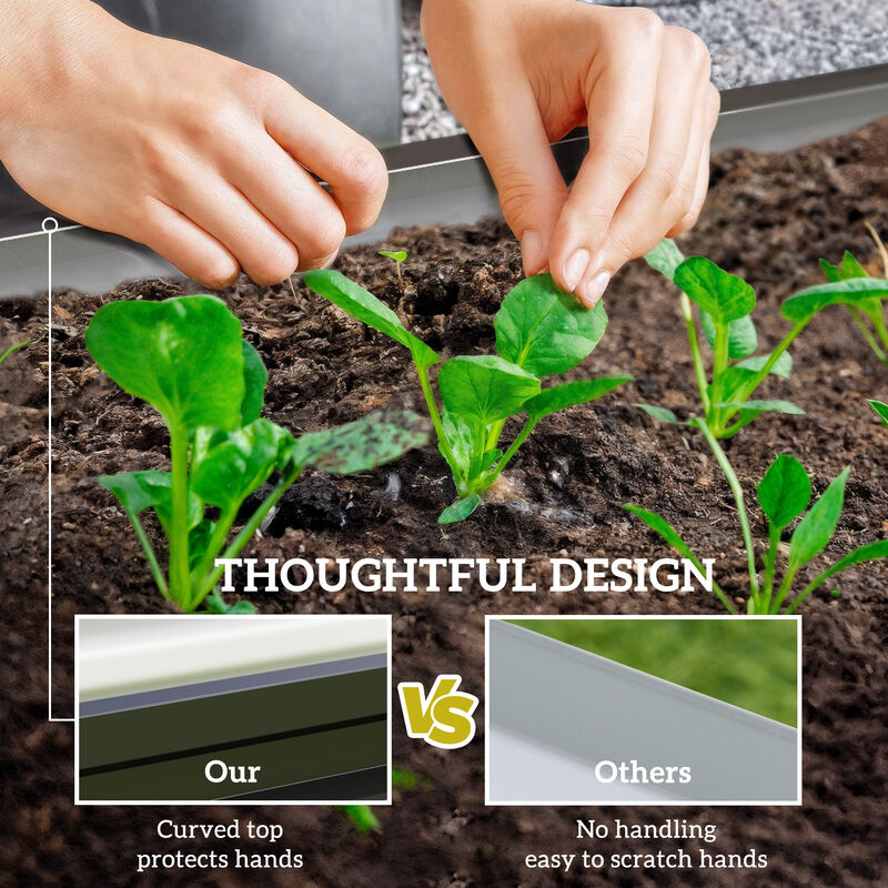 Hivvago 4' x 2' Raised Planter for Garden or Backyard image number 6