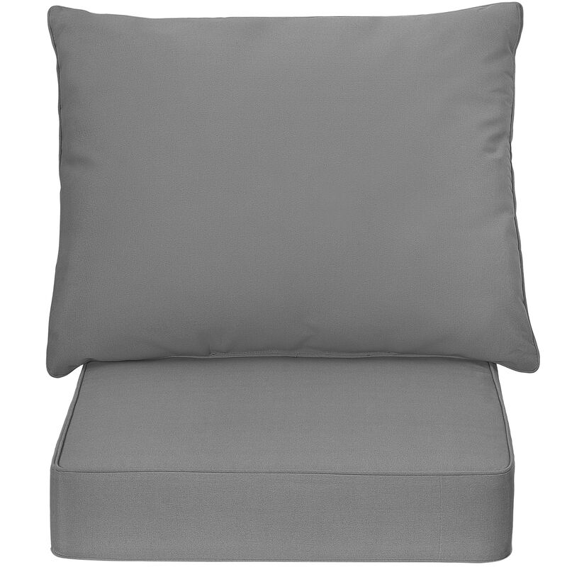 Deep Seat Chair Cushion Pads Set with Rope Belts for Indoor and Outdoor Comfort image number 3